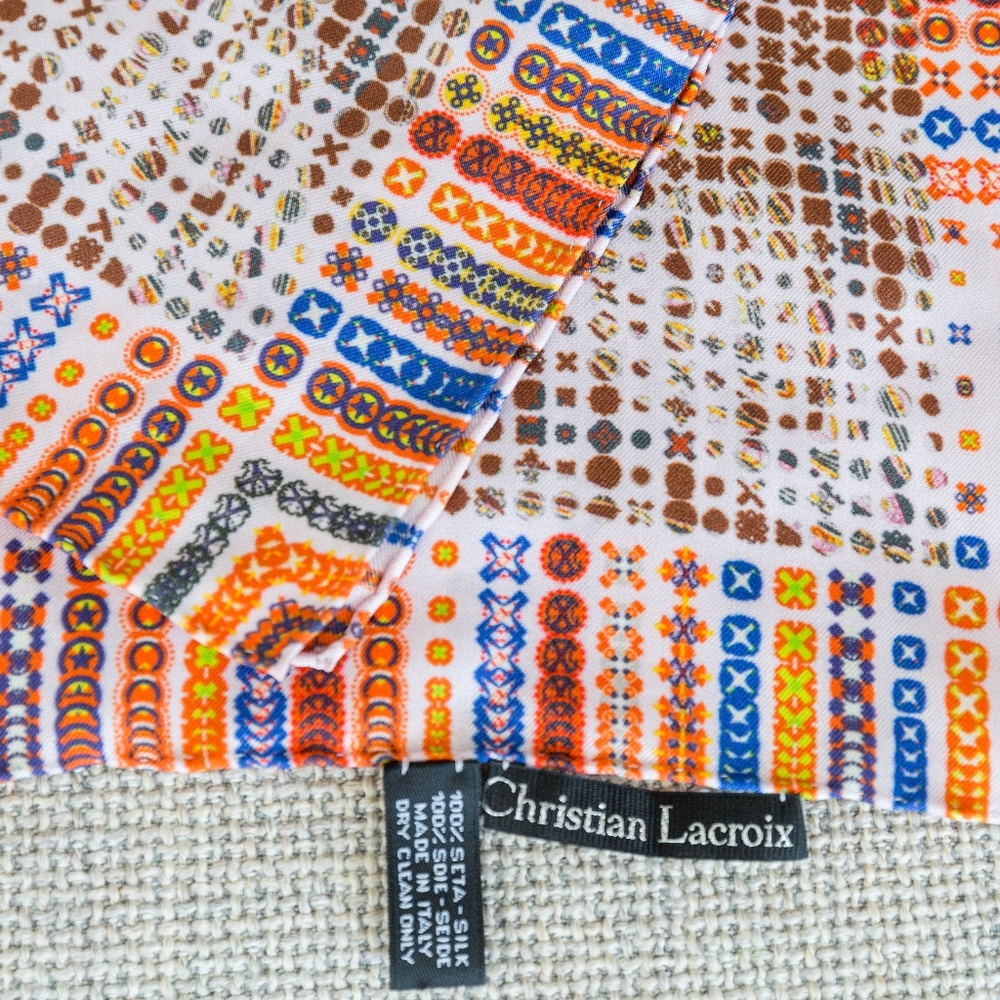 Christian Lacroix silk scarf